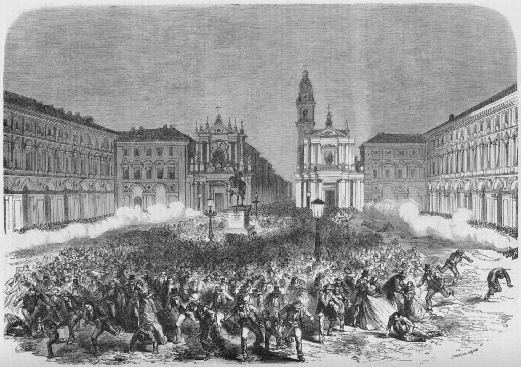 strage di torino, capitale italia 1864