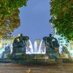 Piazza Solferino: Fontana Angelica e Teatro Alfieri